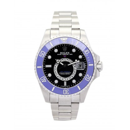 40 MM Black Dials Rolex GMT Master 16720 Replica Watches With Blue Steel Cases For Men