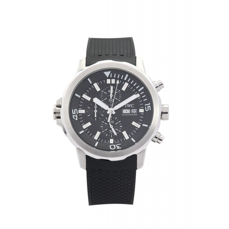 46 MM Black Dials IWC Aquatimer IW376801 Replica Watches With Steel Cases For Men